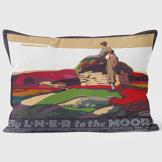 To the Yorkshire Moors - National Railway Museum Cushion