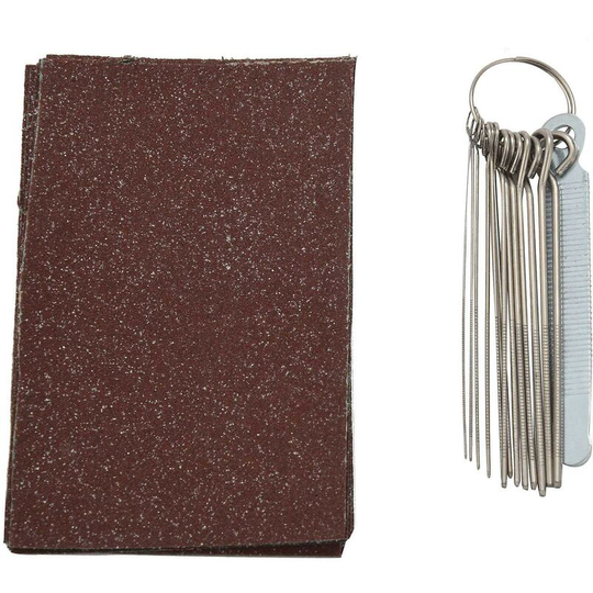 Guitar Bridge Nut File Set - 13 Silver Needle Files
