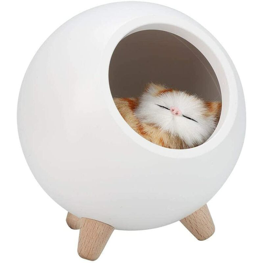 Cute Cat Night Light Small Pet House Dual Power usb Charging led Night Lamp