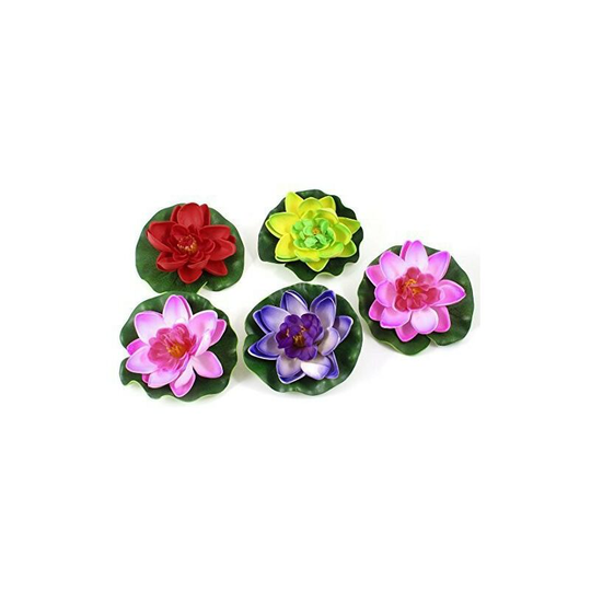 Naxunnn - Artificial Water Lily Foam Lotus Flower Pond Decor