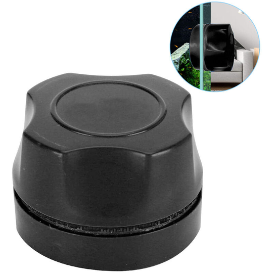Algae Scrapers Aquarium Glass Cleaner Magnetic Brush Suitable for Small Fish Tank, black