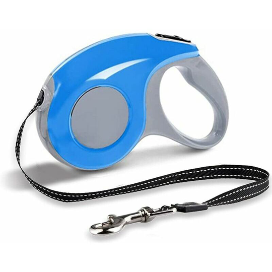 Morejieka - Leads retractable for dogs, telescopic traction rope, suitable for small and medium-sized 3M dogs, maximum 10kg (blue)