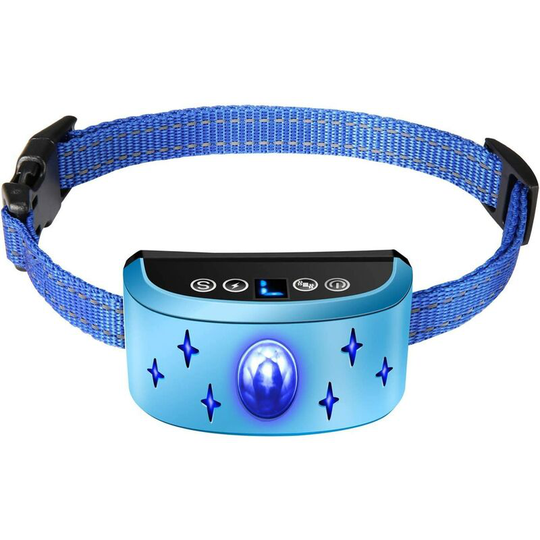 Denuotop - Dog Bark Collar, automatic training collar with sound / vibration / shock modes, 7 sensitivity levels, rechargeable and waterproof for