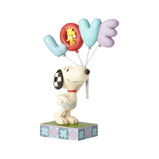 Snoopy with Love Balloon Figurine