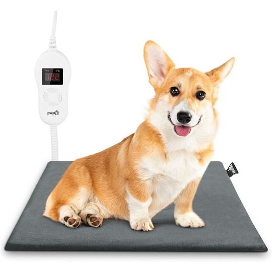 Pecute - Pet Heat Pad Medium 40x50cm, Dog mats,Dog beds,5 Adjustable Temp & Timing Safe Controller Electric Heated Mat Waterproof ,for Large Cats