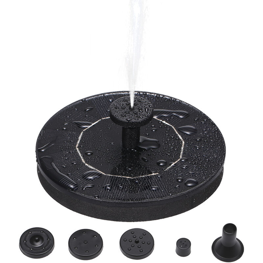 6V 1W Solar Powered Fountain Free Standing Solar diy Birdbath Fountain Pump Outdoor Floating Water Fountain Panel Kit