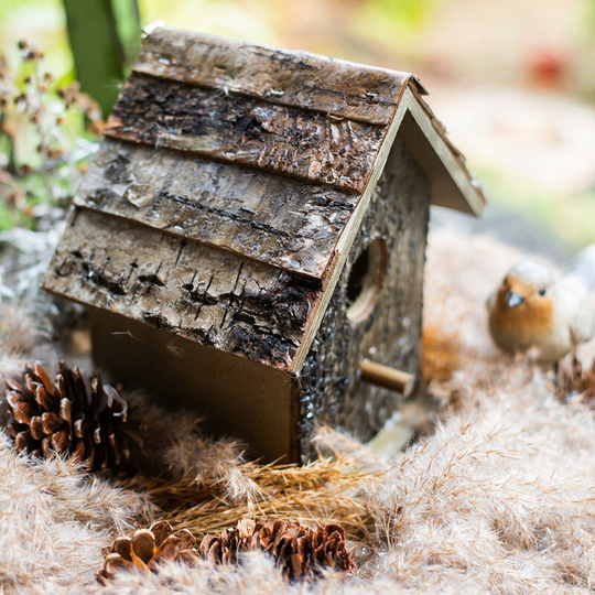 Outdoor Hanging Birdhouse for Great Tit, Wooden Birdhouse Box for Outdoor Garden Patio Decorative Nest Birdhouse, 19x12.5x18cm