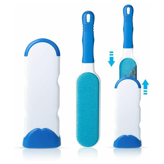 Multi Purpose Pet Hair Remover Lint Remover Brush, Self Cleaning Base