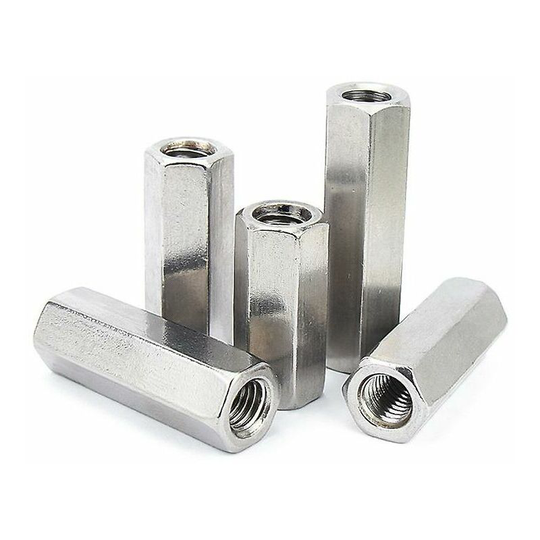 Qersta - 5pcs M6 40mm Sleeve, Hex Nut Long Rod Hex Spacer Threaded Nut Fasteners (m6 x 40mm)