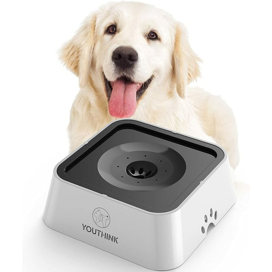 Modou - Spill Proof Dog Bowl, No Chin Spill Proof Bowl, Wet Bowl for Dogs, Travel Vehicles, Leak Proof Water Bowl for Dogs and Cats, bpa Free