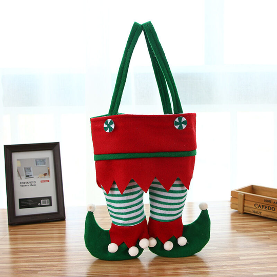 Bearsu - Elf Pants Gift Bags Candy Bag Christmas Treat Bag Christmas Decorations Candy Cookie Gift Bag Exquisite and Charming Filler Bag for