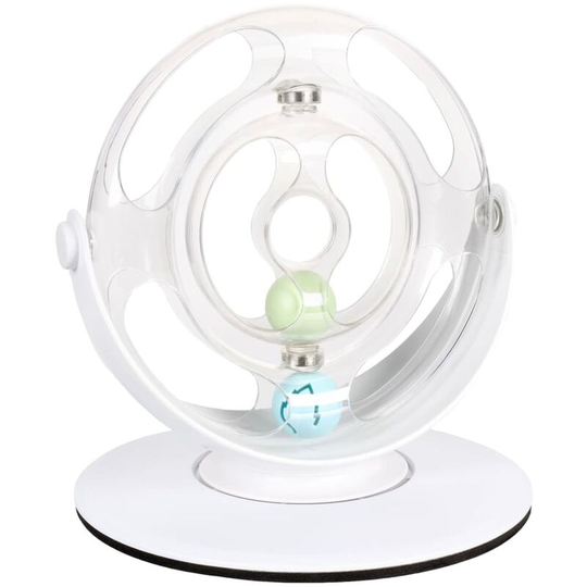 Flamingo - Electronic Cat Toy Dita Rotating Wheel White White