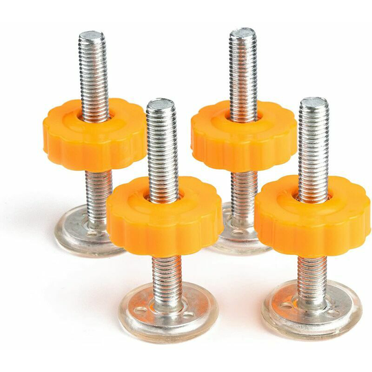 4 Packs Pressure Mounted Baby Gates Threaded Spindle Rods, Walk Thru Gates Accessory M10 x 10MM Screw Bolts Kit for Baby Gates Stair Gates Dog Gate
