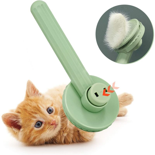 Cat brush, self-cleaning slicker brush Removes undercoat Dog brush Short to long hair Suitable Soft slicker brush