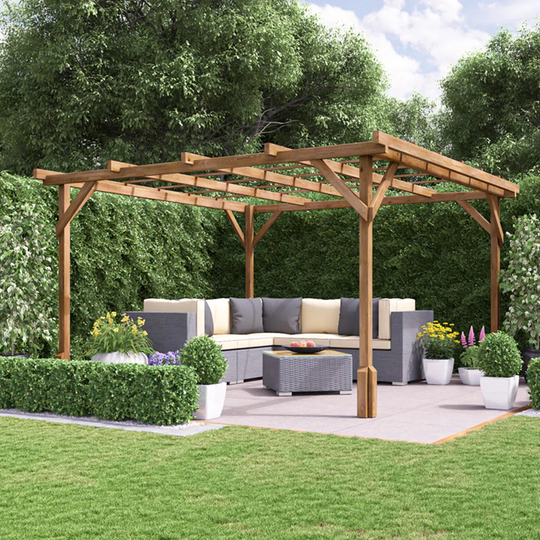 3m x 3m Solid Wood Pergola