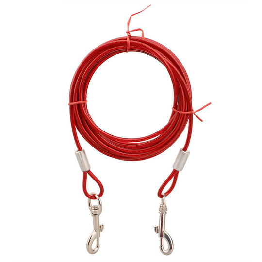 Tethers Tether for Dogs up to 80 kg, Lead Pets for Small, Medium or Large Dogs (Red, 5M)