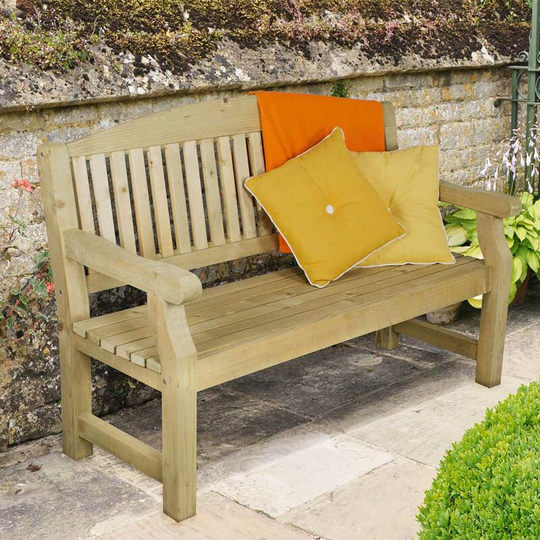 Wooden Harvington 5ft (1.5m) Chunky Garden Bench - Pressure Treated Furniture