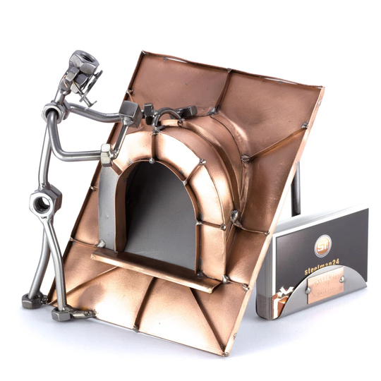 Tinsmith Screw Man Place Card Holder