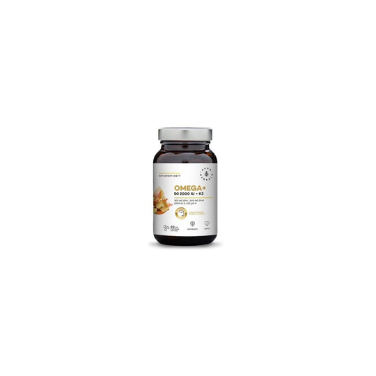 AURA HERBALS Omega + D3 2000 IU + K2 60 capsules