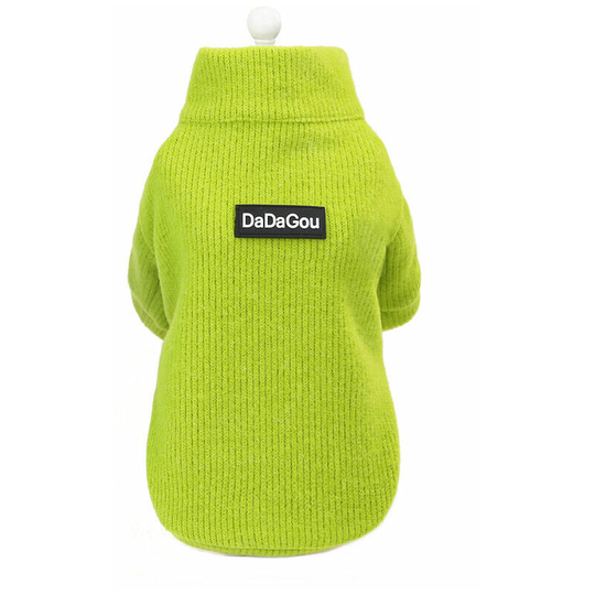 Puppy Dog Winter Warm Sweater With Zipper Dog Clothes Pet Puppy Cat Dog Warm Jumper Sweater Knitwear Coat-m - Muff