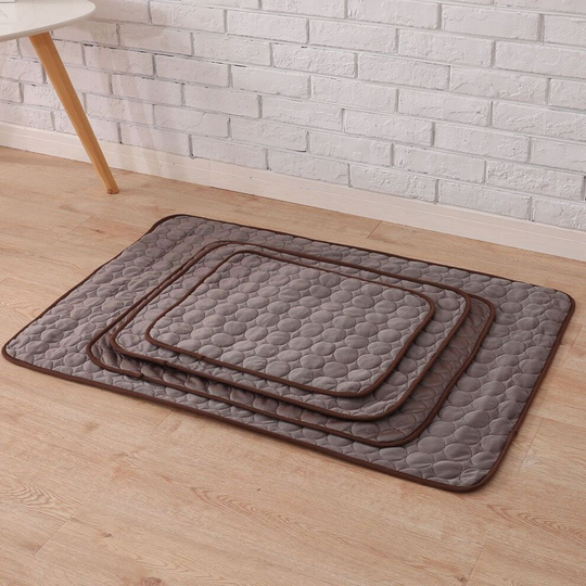 (Coffee, XL (100 x 70cm)) Cooling Pet Mat