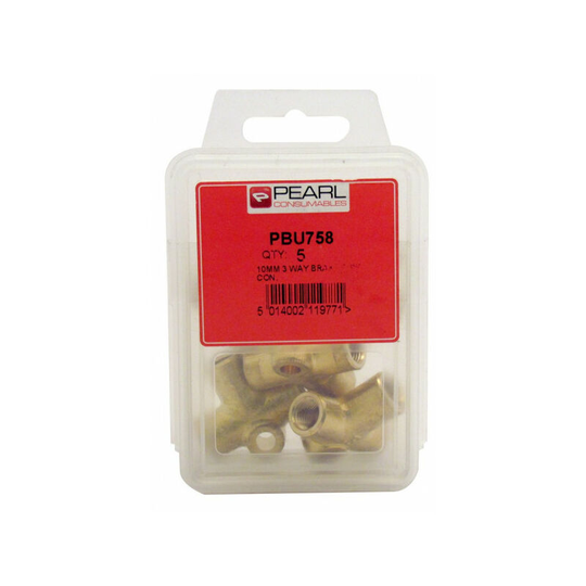 PEARL CONSUMABLES Brake Pipe Tube Nuts - 3 Way Connectors - Pack Of 5 - PBU758
