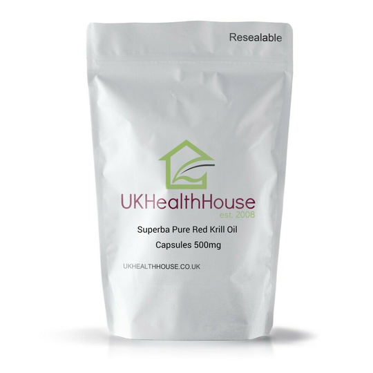 Superba Pure Red Krill Oil Capsules - 500mg x 60 - High Strength