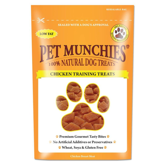(50g, Chicken) Pet Munchies 100% Natural Dog Training Treats