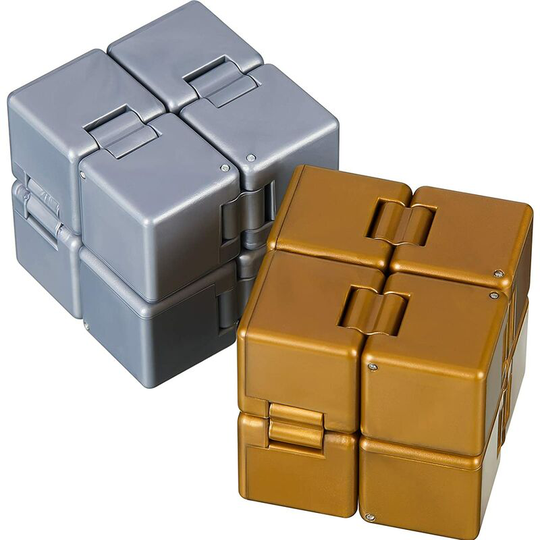 2 Packs Infinity Cube Fidget Toys Fidget Blocks, Mini Infinity Cube Desk Toy Stress Relief Toys, Cube ADHD Desk Toy for Kids and Adults, Sensory Toys