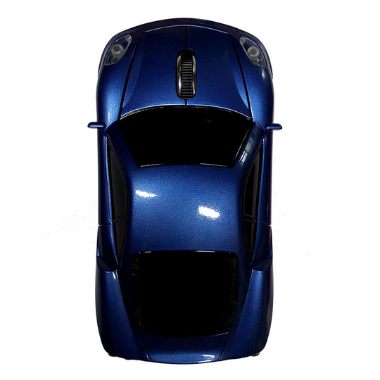 Thsinde - 2.4GHz wireless optical mouse design car color blue