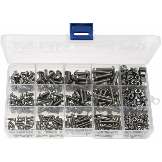 440pcs Nuts & Bolts Screws Kit Set Stainless Steel Assortment m 3 m 4 m 5 Kit Portable