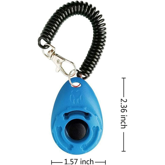 Bearsu - Dog Training Clicker with Wrist Strap Durable Lightweight Easy to Use, Pet Training Clicker for Cats Puppy Birds Horses. Perfect for