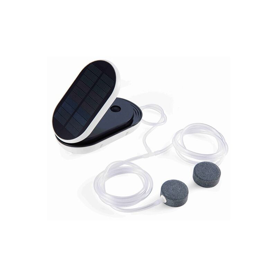 A Solar Energy Oxygenator Aquarium,Swimming Pool Oxygen Pump(Black Two Pack)