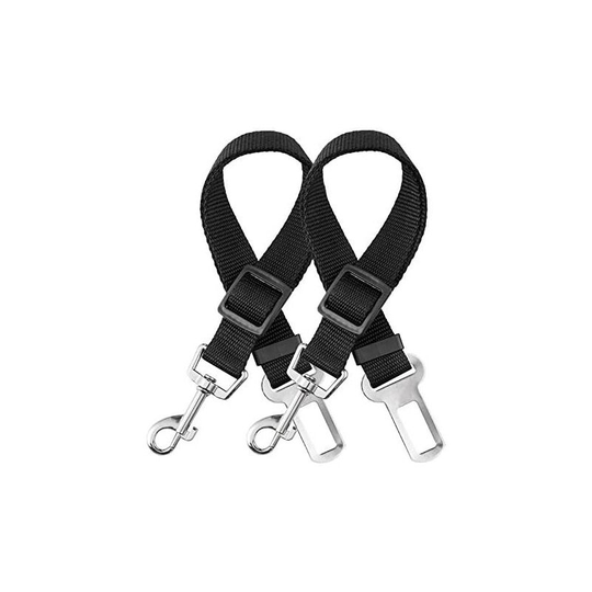Soekavia - 2 packs Dog Seat Belts for Car, Headrest Restraint Puppy Safety Adjustable Dog Car Seatbelts and Strong Leash Leads Accessories for Dogs