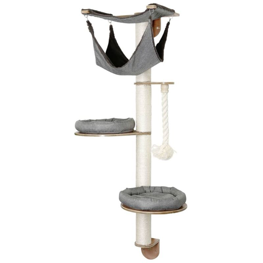 Wall-Mounted Cat Tree Dolomit 2.0 Tofana Grey 160 cm 81545 Kerbl Grey