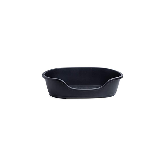 Petface Plastic Dog Bed, 60 cm, Black