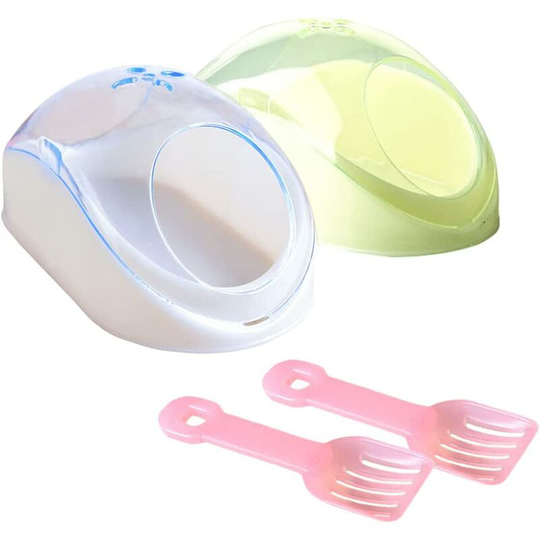 Piece hamster toilet hamster bath hamster toilet bath hamster bath sand plastic hamster bath with scoop