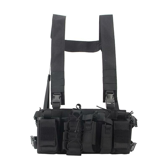 Thsinde - Military Tactical Vest Outdoor Tactical Chest Mount Outdoor Clothing Hunting Cycling Sportswearblack