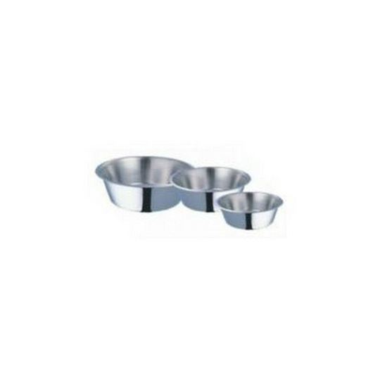Fed n Watered Stainless Steel Standard Feeding Bowl (13cm) (Silver) - Silver - Sharples