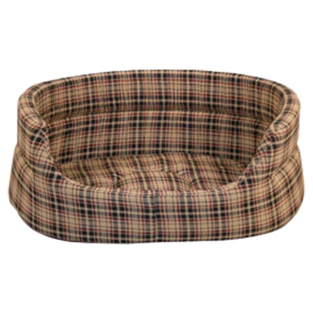 Classic Check Slumber Pet Bed in Brown