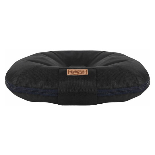 Soft Dog Bed Round Cat Bed, Donut Cat Dog Beds, Comfortable Soft and Warm Pet Bed for Cats and Small Dogs, 55x45x10cm, red