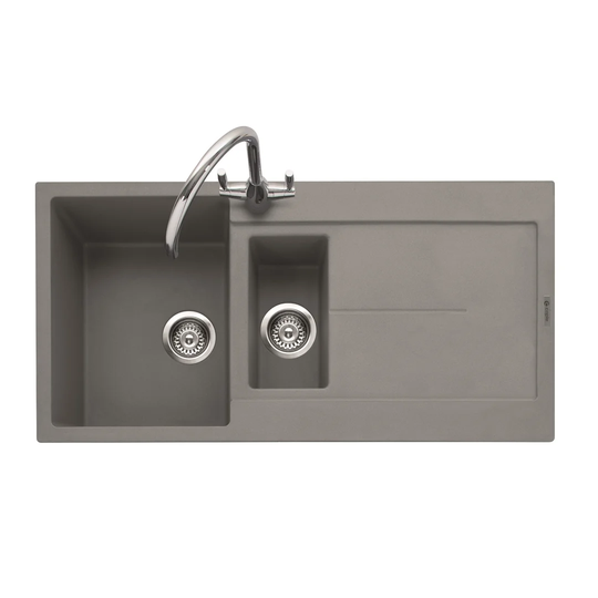 Canis 100cm x 50cm Double Bowl Inset Kitchen Sink