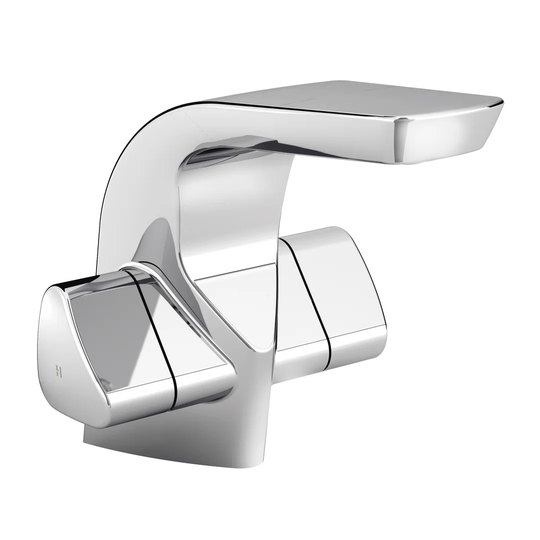 Bright Monobloc Basin Mixer with Waste
