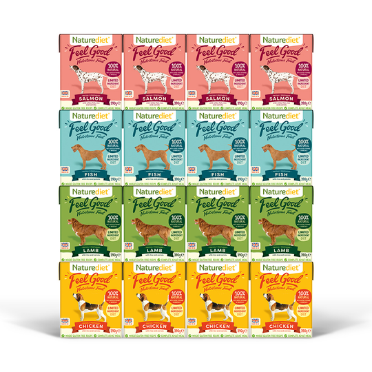Naturediet Feel Good Adult - Meat & Fish Multipack - 16 x 390g