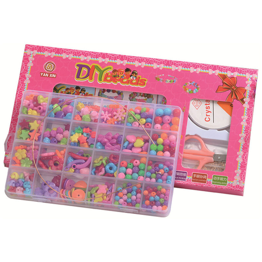 24 grid children's beaded color box toy diy handmade girls' necklace bracelet beads educational toys