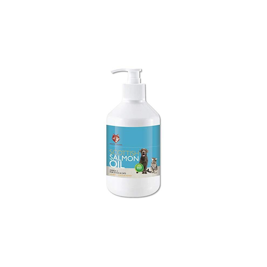 Healthy Hounds Scottish Salmon Oil for Dogs, Cats, Horses, Ferrets & Pets 500 ml | 100% Pure Premium Food Grade Natural Omega 3, 6 & 9 Supplement |