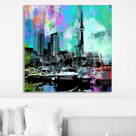 Toronto Harbour 5 - Wrapped Canvas Graphic Art Print