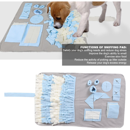 Pet Sniffing Mat Find Food Foraging Mat Play Toys Dog Pad for Relieve Stress PuzzleM: 65x100 cm