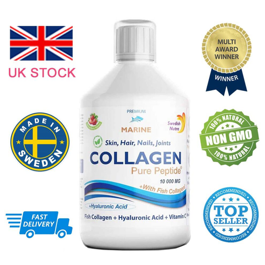 Collagen Liquid Marine Anti-Ageing Premium Quality 10,000mg + Vitamins