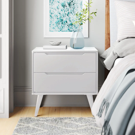 Accokeek 2 Drawer Bedside Table